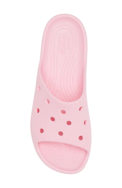Crocs Classic Platform Slide Sandal In Flamingo