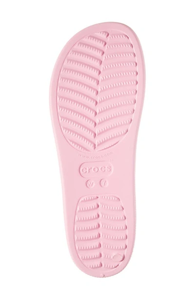 Crocs Classic Platform Slide Sandal In Flamingo