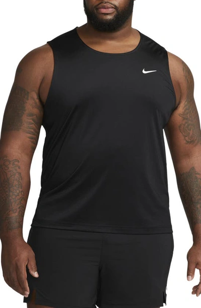 Shop Nike Dri-fit Ready Tank In Black/cool Grey/white