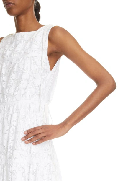 Shop Erdem Isla Tie Shoulder Floral Lace Gown In White