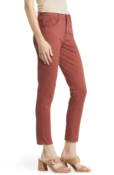 Shop Wit & Wisdom 'ab'solution High Waist Ankle Skinny Pants In Burnt Henna