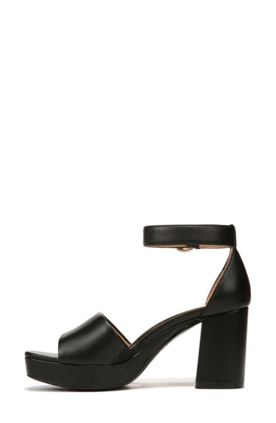 Shop Naturalizer Pearlyn Ankle Strap Platform Sandal In Black Leather