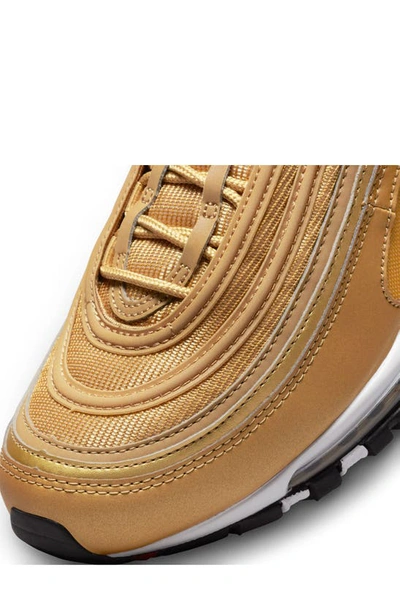 Shop Nike Air Max 97 Sneaker In Metallic Gold/ Varsity Red