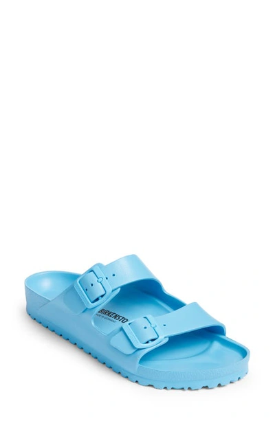Shop Birkenstock Essentials Arizona Waterproof Slide Sandal In Sky Blue