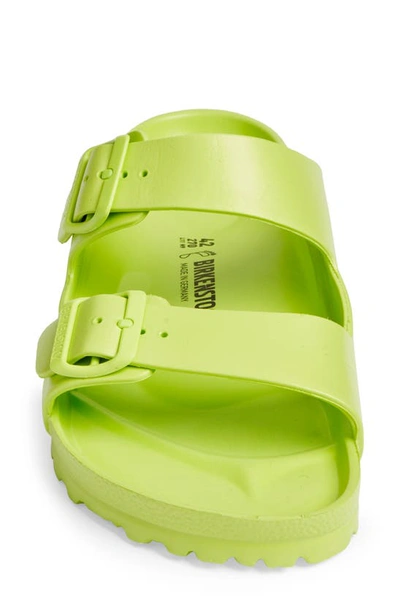 Shop Birkenstock Essentials Arizona Waterproof Slide Sandal In Active Lime