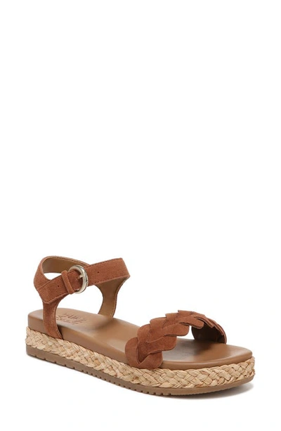 Shop Naturalizer Neila Ankle Strap Platform Sandal In English Tea Brown Leather