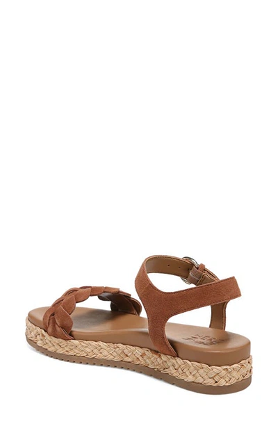 Shop Naturalizer Neila Ankle Strap Platform Sandal In English Tea Brown Leather