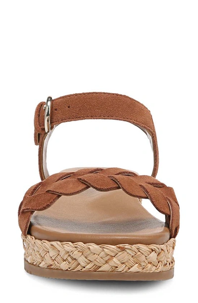 Shop Naturalizer Neila Ankle Strap Platform Sandal In English Tea Brown Leather