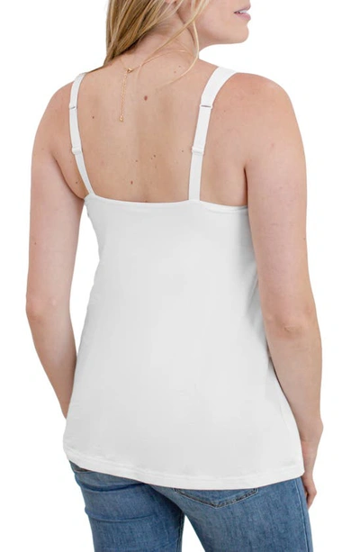 Shop Kindred Bravely Signature Cotton Nursing Tank Top In White