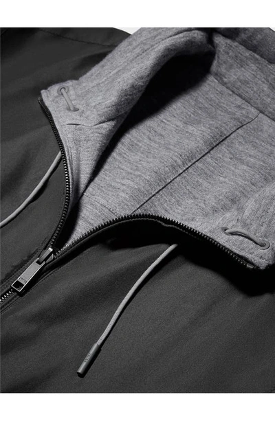 Zegna Zephyr Reversible Blouson Jacket In Black