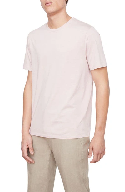 Shop Vince Pima Cotton T-shirt In Dusty Mauve