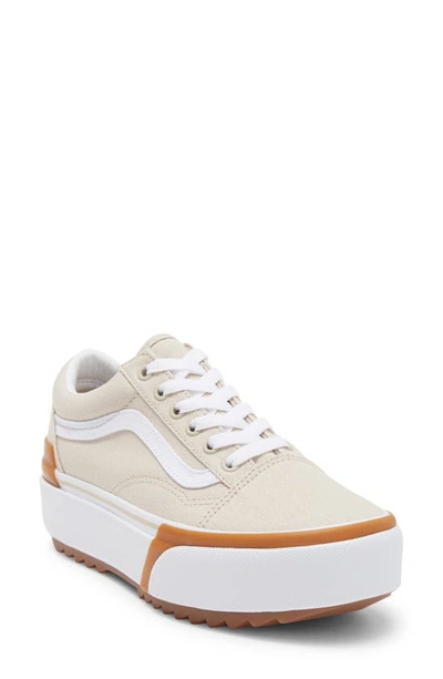 Shop Vans Old Skool Stacked Platform Sneaker In French Oak