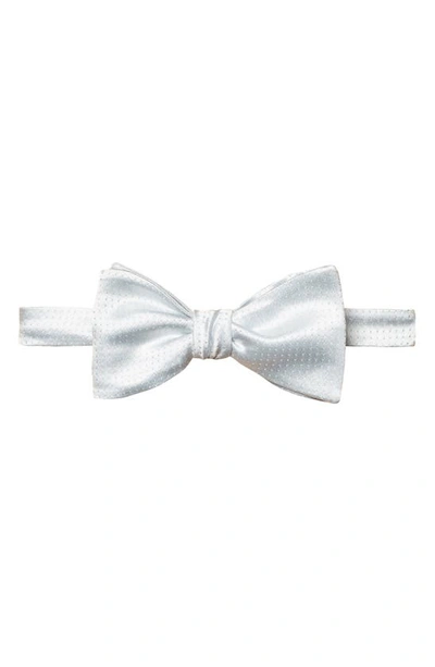 Shop Eton Pin Dot Silk Bow Tie In Light/ Pastel Blue