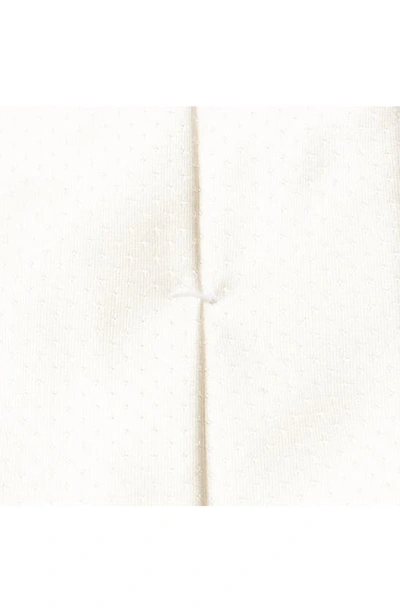 Shop Eton Pin Dot Jacquard Silk Tie In Natural
