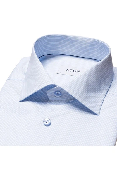 Shop Eton Contemporary Fit Dual Stripe Dress Shirt In Light/ Pastel Blue