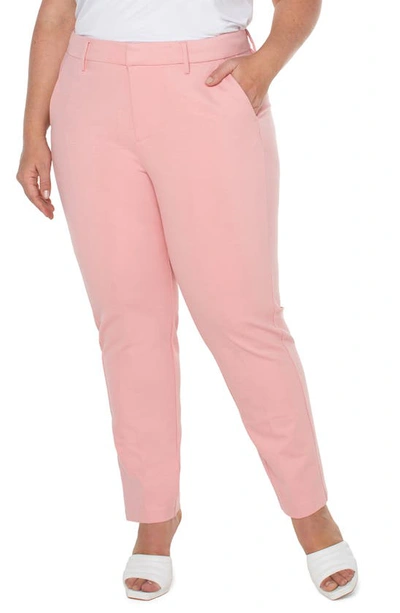 Shop Liverpool Los Angeles Liverpool Kelsey Ponte Knit Trousers In Pink Perfection