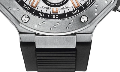 Tissot Men's Swiss Chronograph T-race Black Strap Watch 45mm In Black