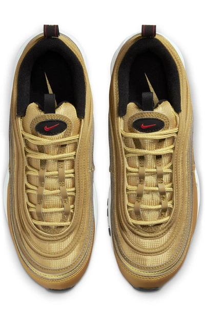 Shop Nike Air Max 97 Sneaker In Metallic Gold/ Red/ Black