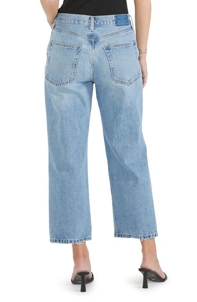 Shop Etica Altin Loose Fit Ripped Crop Boyfriend Jeans In Sea Wall
