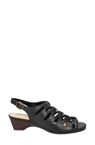 Shop Bella Vita Zamira Slingback Sandal In Black Leather