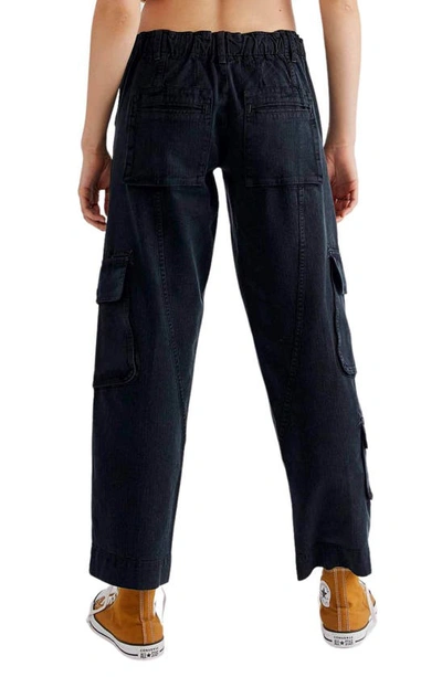 Free People Tahiti Cargo Pants In Black
