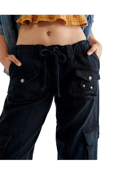 Free People Tahiti Cargo Pants In Black