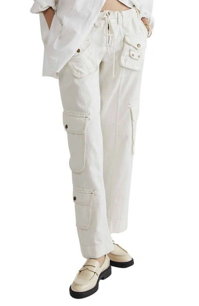 Free People Tahiti Cargo Pants In Tofu In Tofu