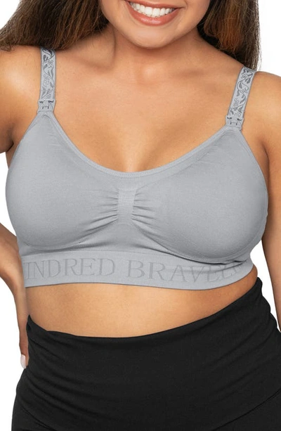 Shop Kindred Bravely Simply Sublime Seamless Nursing Bra In Grey