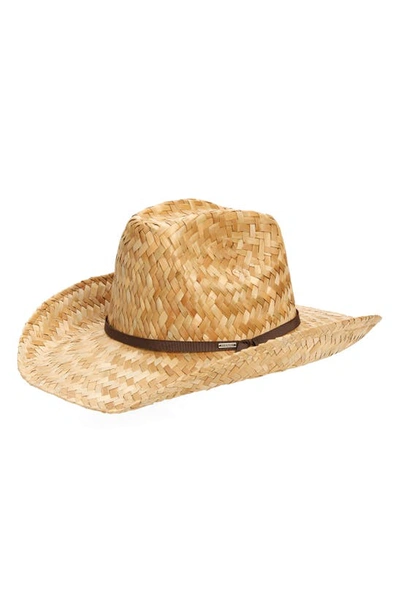 Shop Brixton Houston Straw Cowboy Hat In Natural