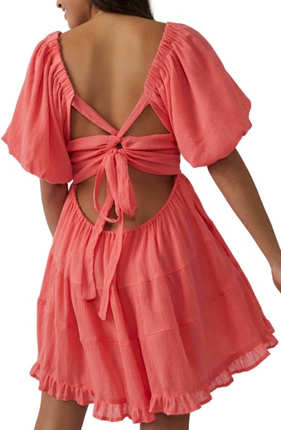 Shop Free People Perfect Day A-line Minidress In Watermelon