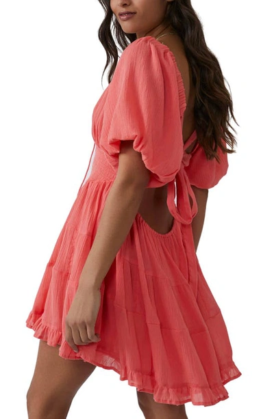 Shop Free People Perfect Day A-line Minidress In Watermelon