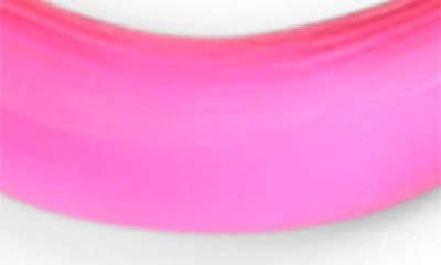 Shop Alexis Bittar Lucite® Crescent Pendant Necklace In Neon Pink