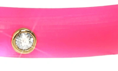 Shop Alexis Bittar Crystal Stud Lucite® Bangle In Neon Pink