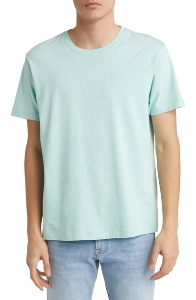 Shop Frame Logo Cotton T-shirt In Mint Blue