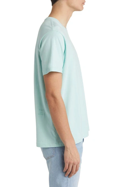 Shop Frame Logo Cotton T-shirt In Mint Blue