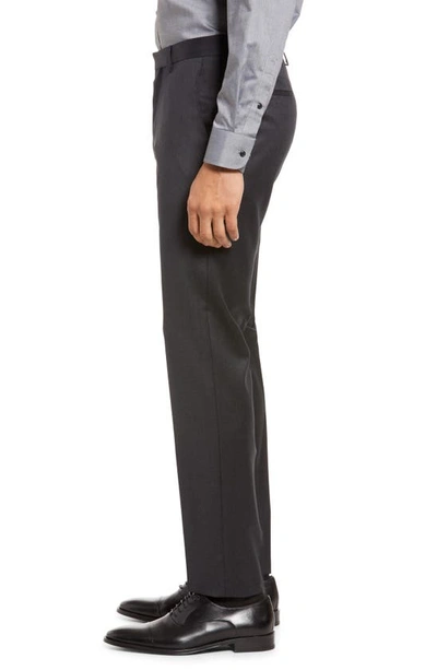 Shop Hugo Boss Genius Slim Fit Wool Suit Pants In Dark Grey