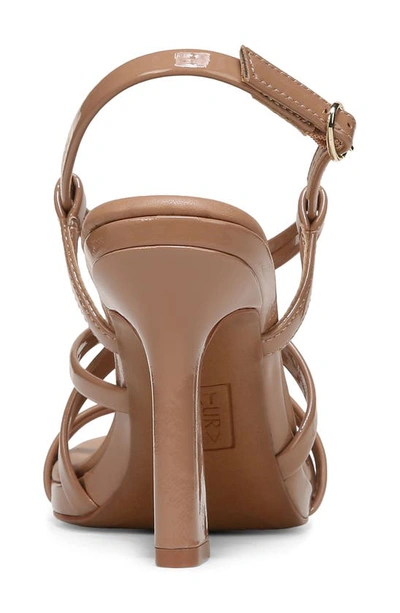 Shop Naturalizer Luisa Metallic Strappy Sandal In Taupe Patent Leather