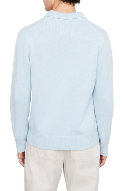 Vince Cashmere Polo Sweater In H Glacier