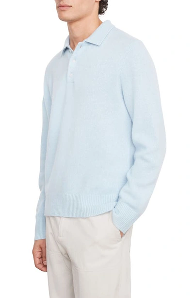 Vince Cashmere Polo Sweater In H Glacier