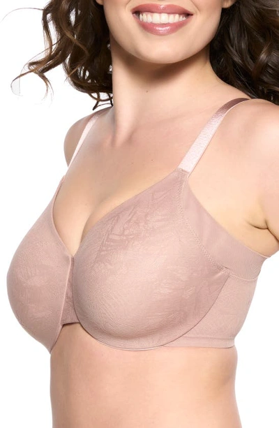 Shop Felina Jessamine Underwire Minimizer Bra In Rose Tan