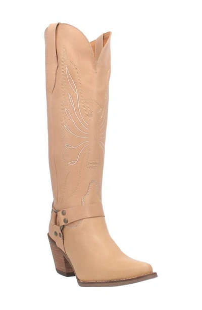 Shop Dingo Heavens To Betsy Knee High Western Boot In Natural