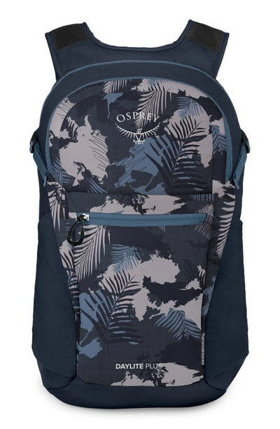 Shop Osprey Daylite Plus Backpack In Palm Foliage Print