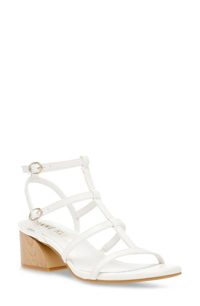 Shop Anne Klein Matilda Strappy Sandal In White