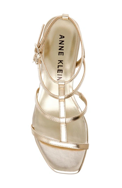 Shop Anne Klein Matilda Strappy Sandal In Gold