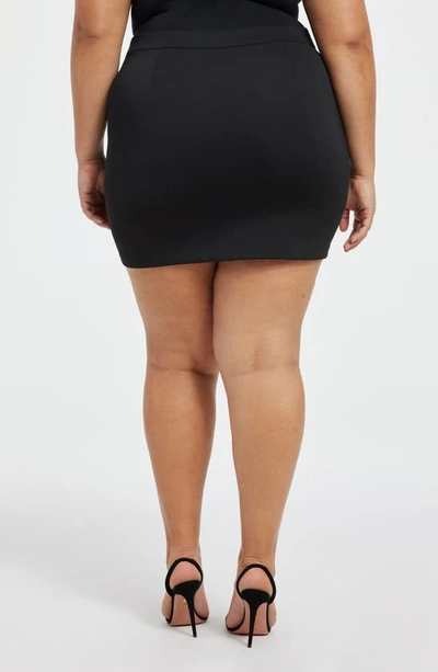 Shop Good American Scuba Miniskirt In Black001