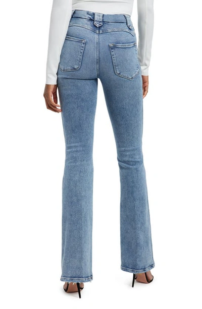 Good American Good Curve Bootcut Jeans In Indigo380