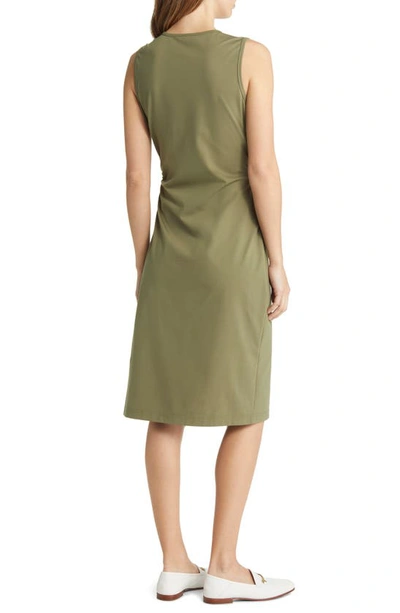 Shop Capsule 121 The Electra Ruched Sheath Dress In Grass