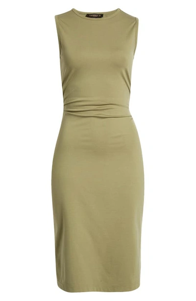 Shop Capsule 121 The Electra Ruched Sheath Dress In Grass