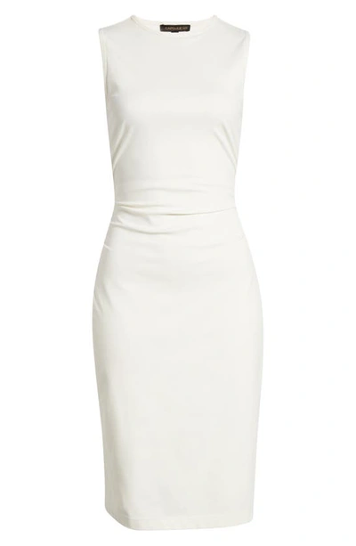 Shop Capsule 121 The Electra Ruched Sheath Dress In Ivory