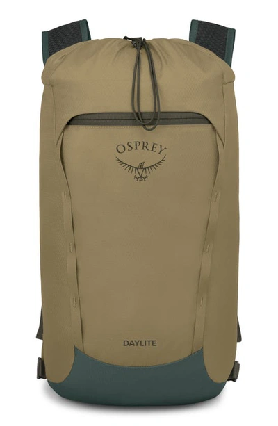 Shop Osprey Daylite Cinch Backpack In Nightingale Yellow / Green